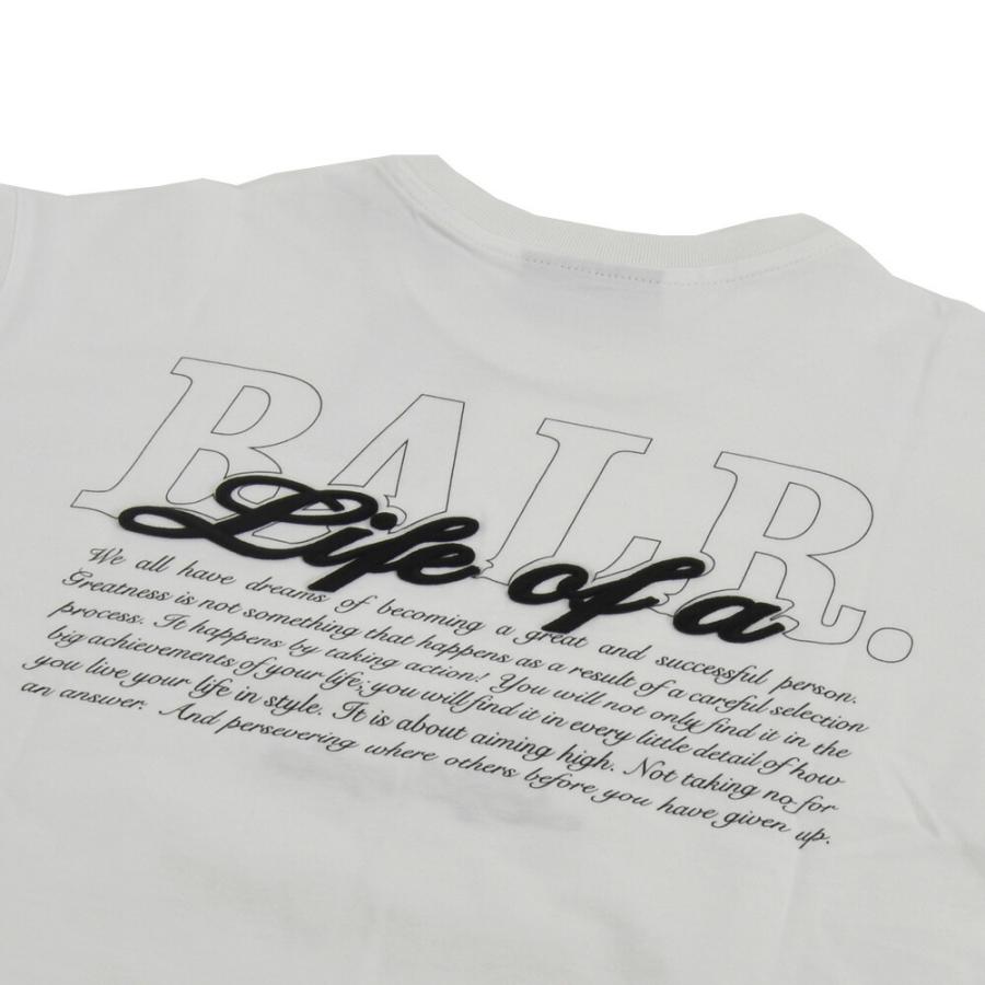 【SALE】【並行輸入品】ボーラー BALR. Tシャツ メンズ カットソー コットン 半袖 クルーネック プリントT ジェットブラック ホワイト SCRIPT T-SHIRT_6