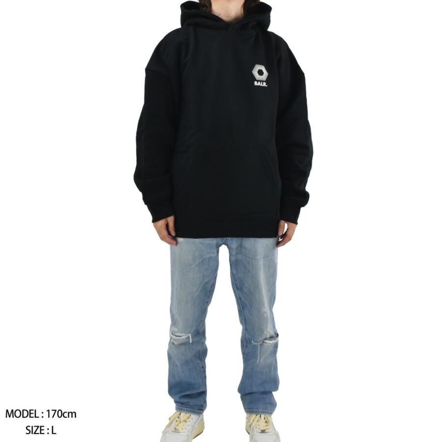 ボーラー パーカー メンズ フーディー プルオーバーパーカー バックプリント ブラック 黒 BALR. JOEY BOX HALF TRACK H2S HOODIE【送料無料】 BALR.（ボーラー） 【並行輸入品】ボーラー パーカー メンズ