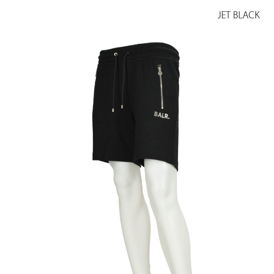 新品 Lサイズ BALR. ブラック ショートパンツ/ハーフパンツ BALR. ボーラー ハーフパンツ メンズ ショーツ スウェットパンツ