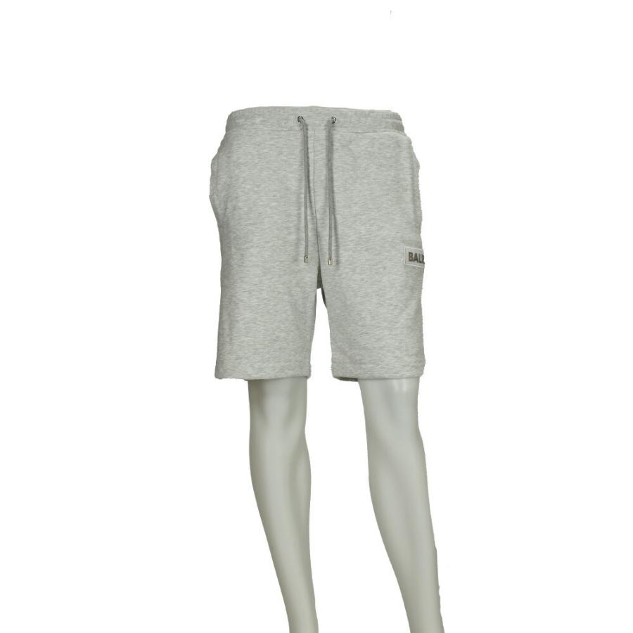 ボーラー ハーフパンツ メンズ ショートパンツ ショーツ スウェットパンツ グレー BALR. TONY REGULAR FELT BADGE SWEAT SHORTS｜cloudshoe