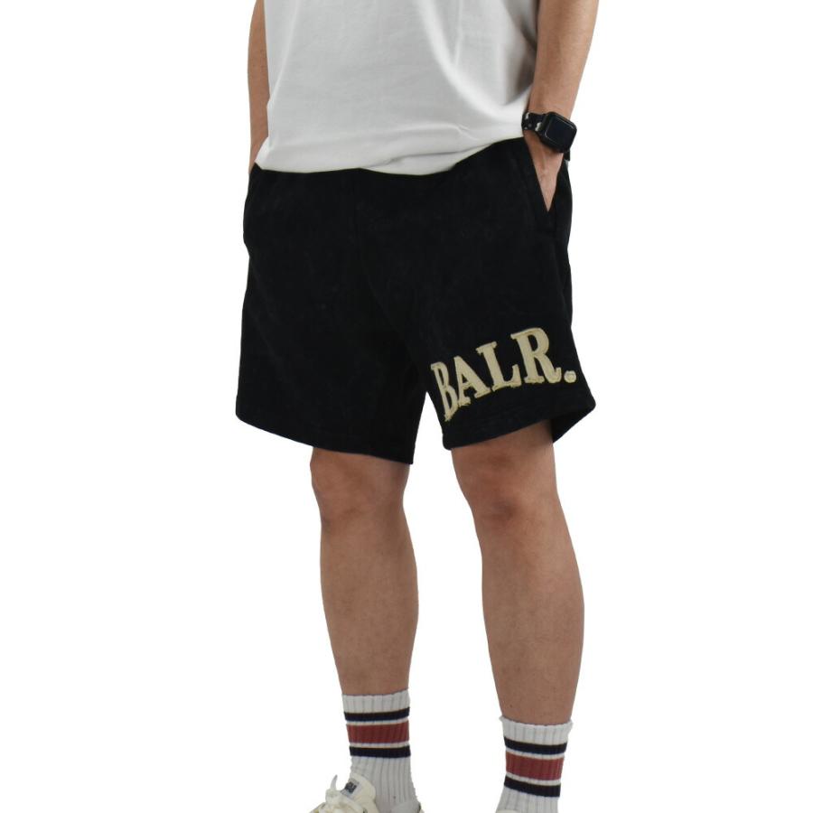 ボーラー BALR. ハーフパンツ メンズ パンツ スウェットパンツ ショーツ カジュアル ウォッシュ加工 ジェットブラック URBAN WASHED SWEAT SHORTS【送料無料】 並行輸入品】ボーラー BALR. ハーフパンツ メンズ パンツ スウェット