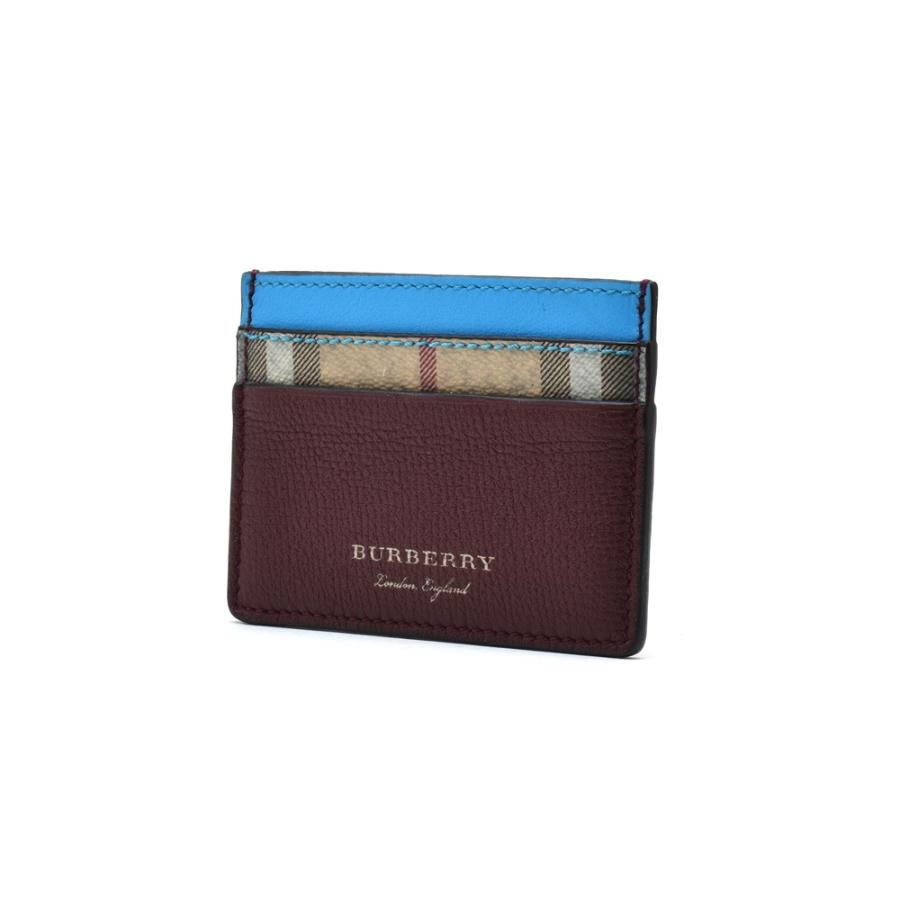 バーバリー BURBERRY 4065209 BRIGHTBLUE ヘイマーケットチェック カードケース カードホルダー パスケース 名刺入れ レディース メンズ｜cloudshoe｜02