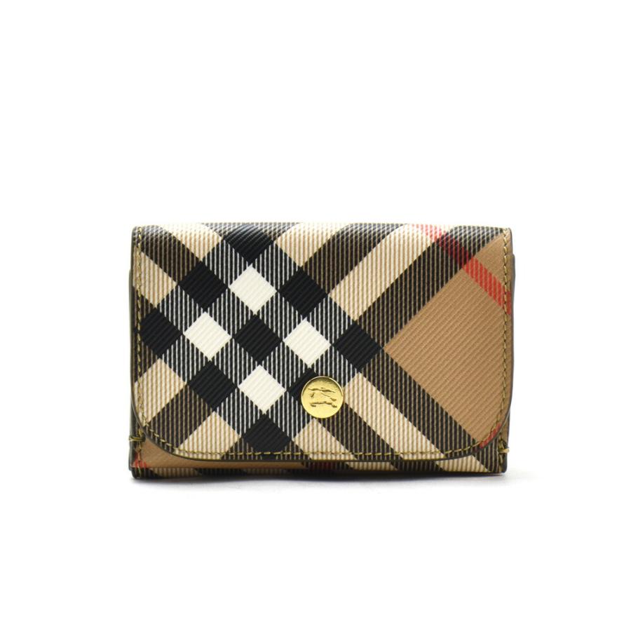 【並行輸入品】バーバリー BURBERRY 財布 レディース 三つ折り財布 折り財布 ウォレット 小銭入れ付き サンドブラウンの画像