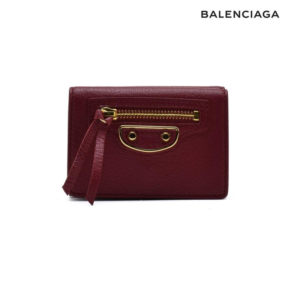 限定1点★新品★バレンシアガ　折り財布　ワインレッド 中古・古着通販】BALENCIAGA (バレンシアガ) 3つ折り財布 617781 6211