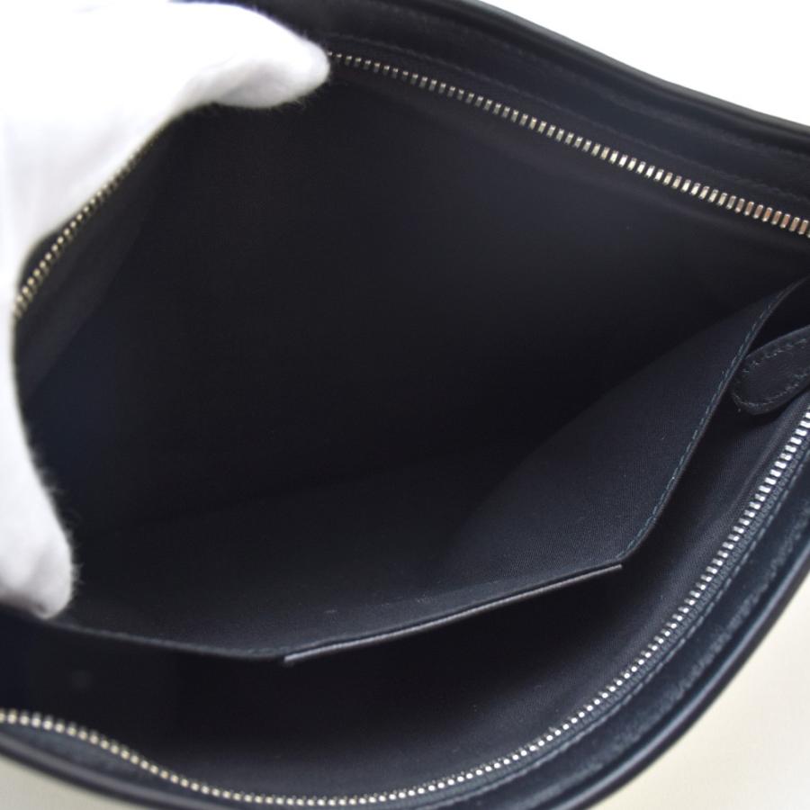 BALENCIAGA アイボリー クラッチバッグ Vintage Balenciaga Motocross Metallic Edge Envelope Clutch Bag - A