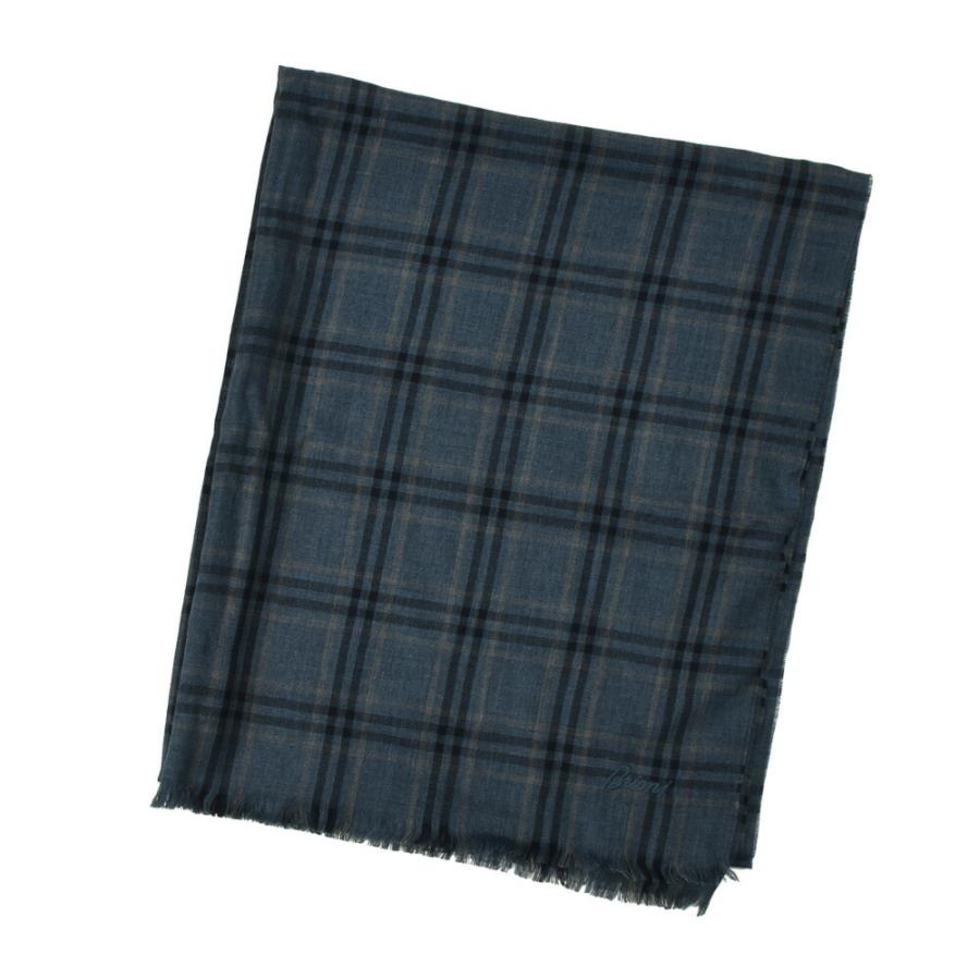 ブリオーニ　チェック柄ストール Brioni 【並行輸入品】ブリオーニ ストール スカーフ カシミア