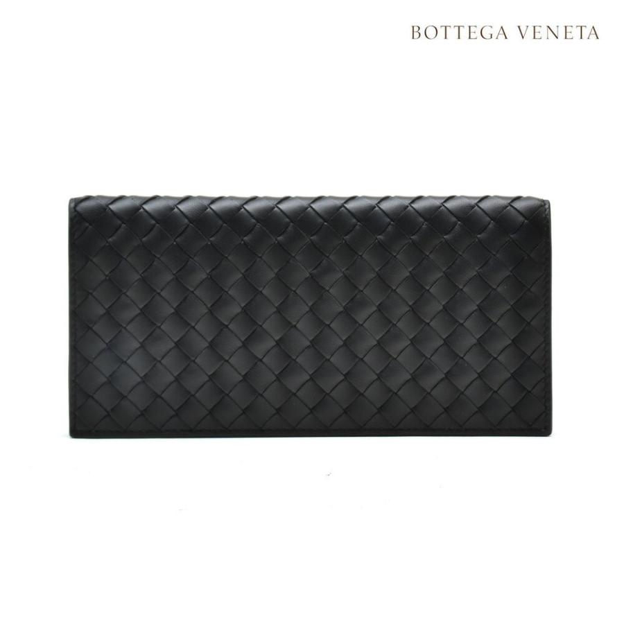 【美品】BOTTEGA VENETA 長財布 イントレチャート 黒 BOTTEGA VENETA（ボッテガ・ヴェネタ） 【並行輸入品】ボッテガ