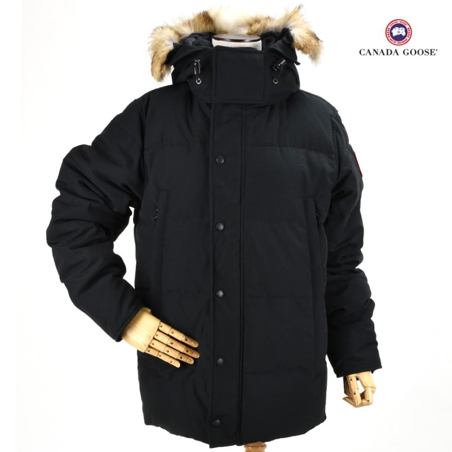 カナダグース ウィンダム パーカー ファー付き ダウンジャケット ブルゾン ブラック メンズ CANADA GOOSE 3808M/61｜cloudshoe