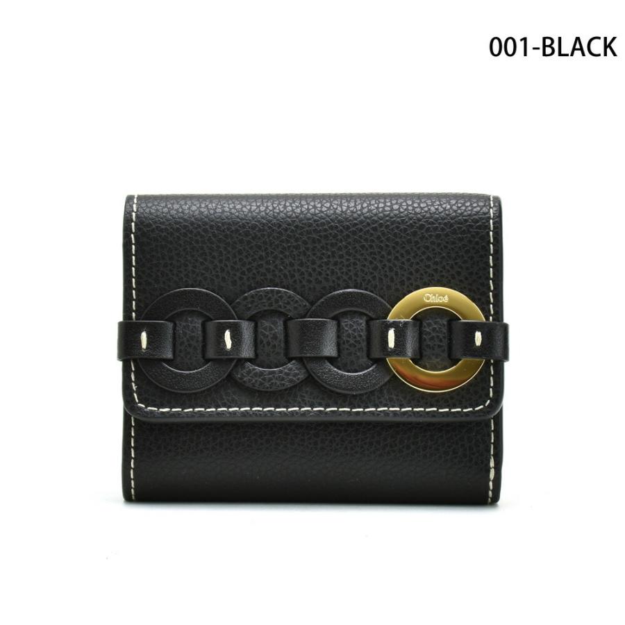 【美品】Chloé クロエ DARRYL ダリル 三つ折り財布 ブラック Chloe 【SALE】【並行輸入品】クロエ ダリル 三つ折り財布