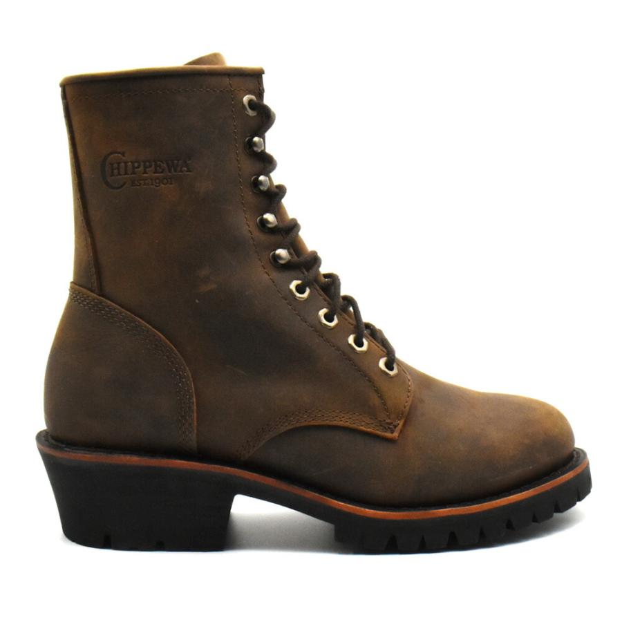 並行輸入品】チペワ CHIPPEWA ロガーブーツ メンズ ワークブーツ 8