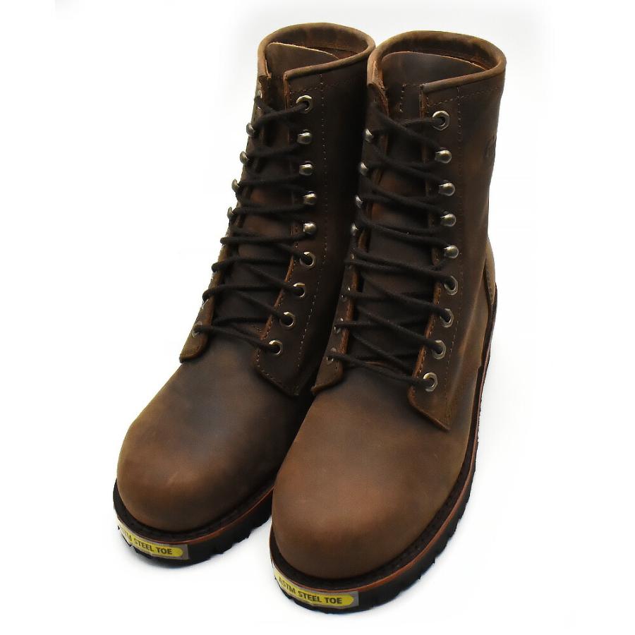 並行輸入品】チペワ CHIPPEWA ロガーブーツ メンズ ワークブーツ 8