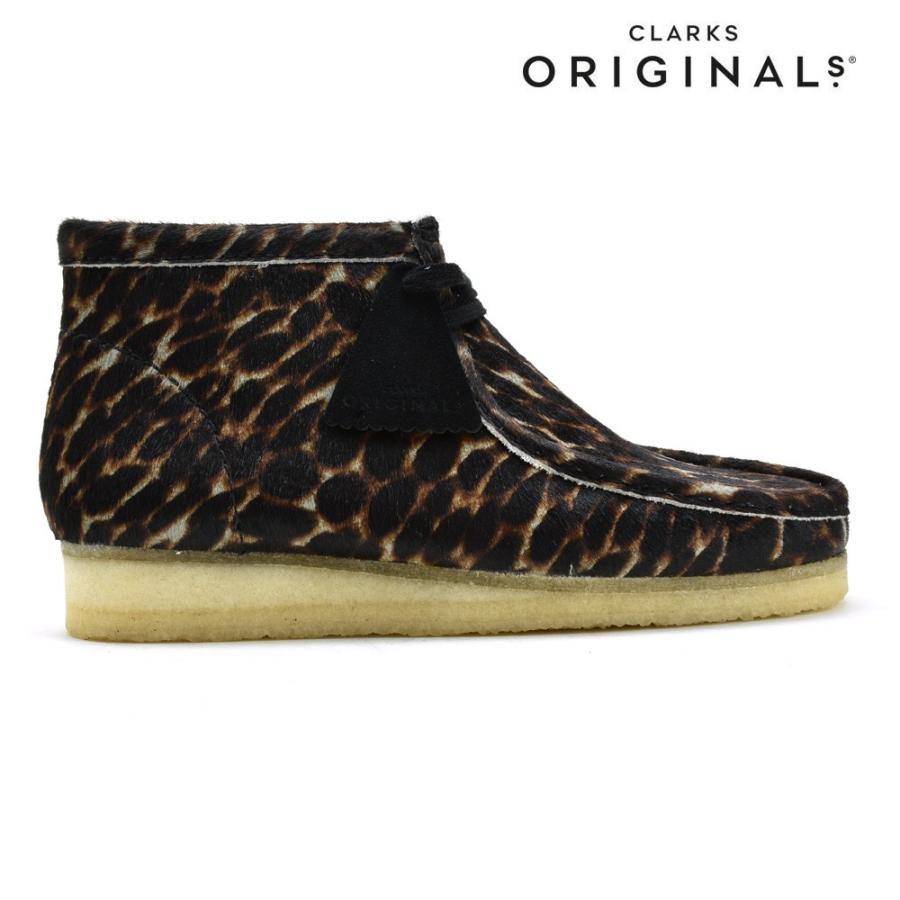 Clarks Originals クラークス ワラビー ブーツ ハラコ ヒョウ柄 Clarks Originals クラークス ワラビー ブーツ ハラコ ヒョウ柄