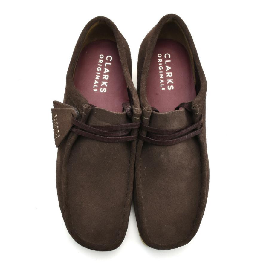 クラークス ナタリー　ワラビー　モカシン　スエード　ブラウン　ダークブラウン 26156605_01.jpg