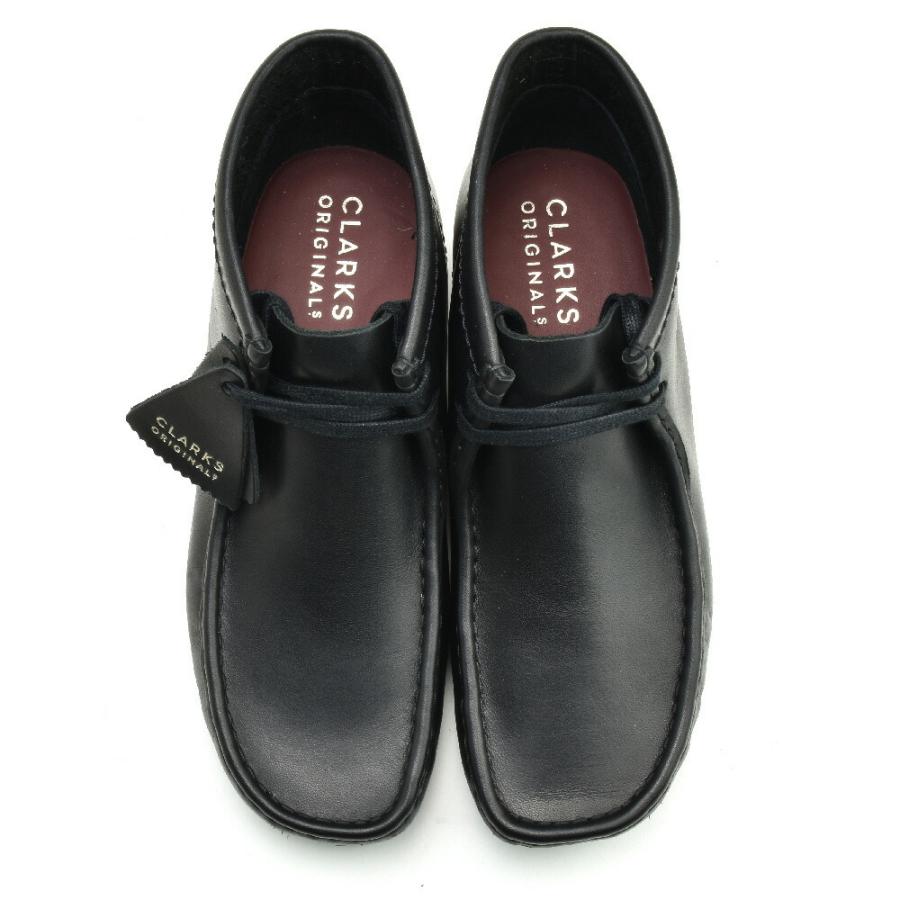 クラークス オリジナルス ワラビーブーツ レザー ブラック 黒 クレープソール CLARKS ORIGINALS WALLABEE BOOT メンズ｜cloudshoe｜05