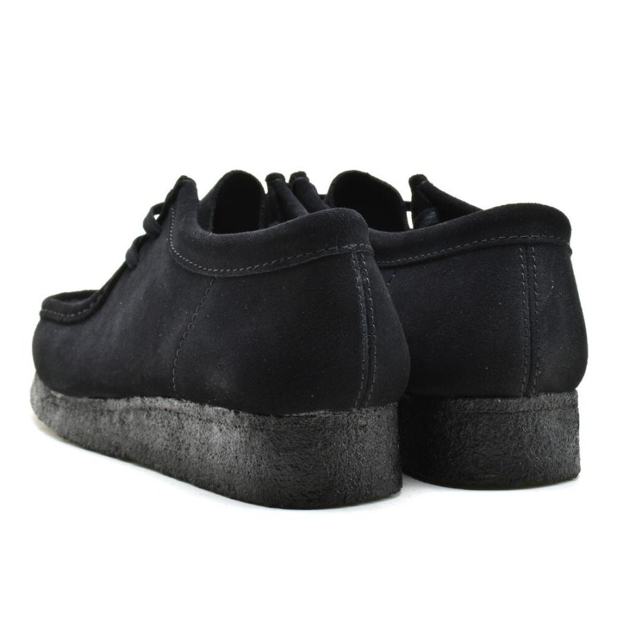 【SALE】クラークス オリジナルス ワラビー ローカット モカシン シューズ ブラック 黒 スエード ORIGINALS WALLABEE メンズ｜cloudshoe｜03