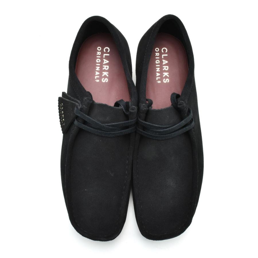 【SALE】クラークス オリジナルス ワラビー ローカット モカシン シューズ ブラック 黒 スエード ORIGINALS WALLABEE メンズ｜cloudshoe｜05