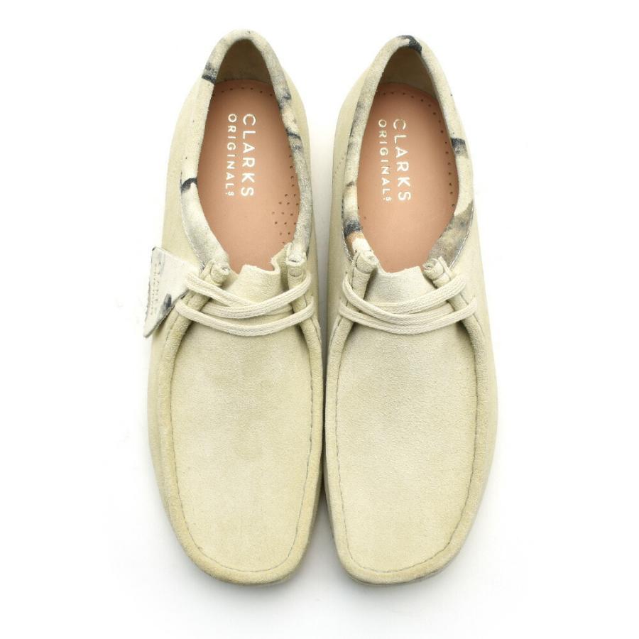 クラークス オリジナルス ワラビー ローカット モカシン シューズ オフホワイト 白 スエード ORIGINALS WALLABEE メンズ｜cloudshoe｜05