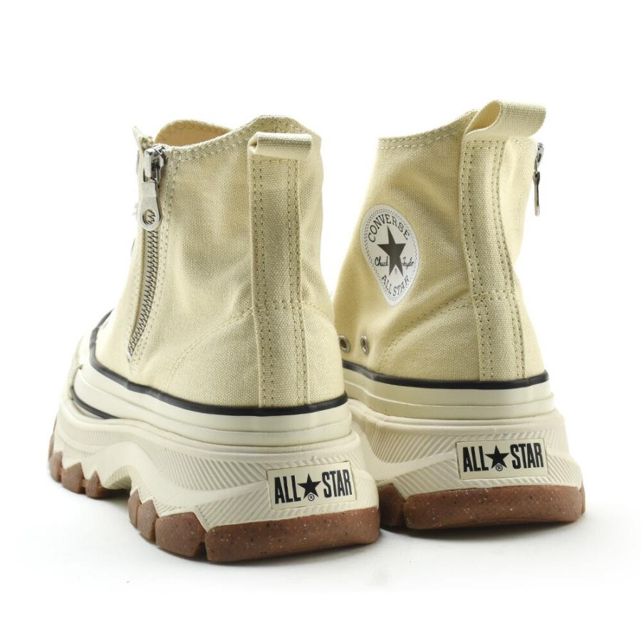 コンバース CONVERSE (R) トレックウエーブ Z HI レディース ハイカット 厚底 ジッパー バターホワイト 白 ALL STAR (R) TREKWAVE Z HI【送料無料】｜cloudshoe｜03