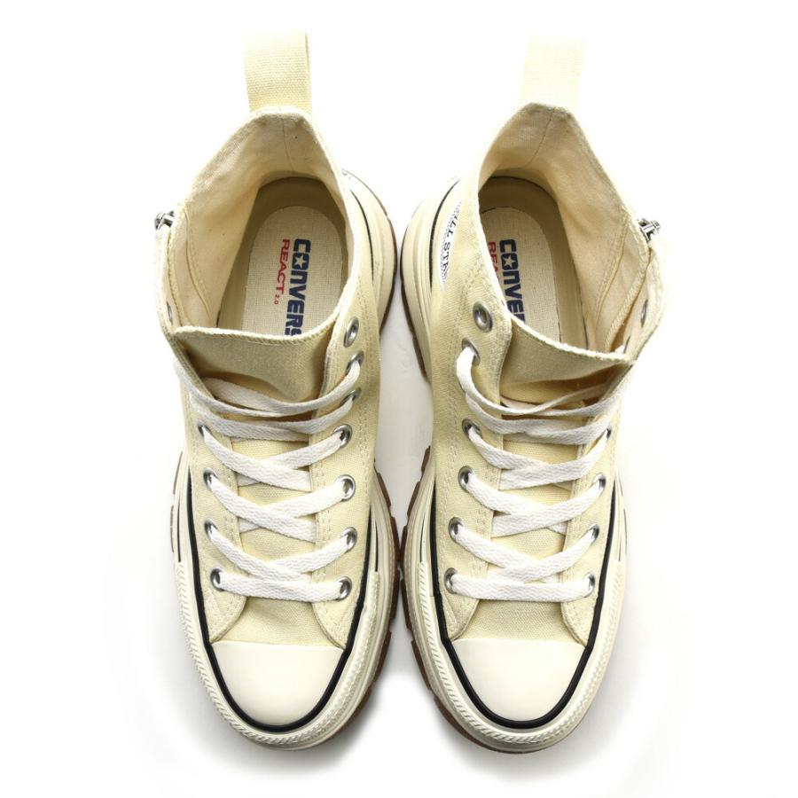 コンバース CONVERSE (R) トレックウエーブ Z HI レディース ハイカット 厚底 ジッパー バターホワイト 白 ALL STAR (R) TREKWAVE Z HI【送料無料】｜cloudshoe｜05