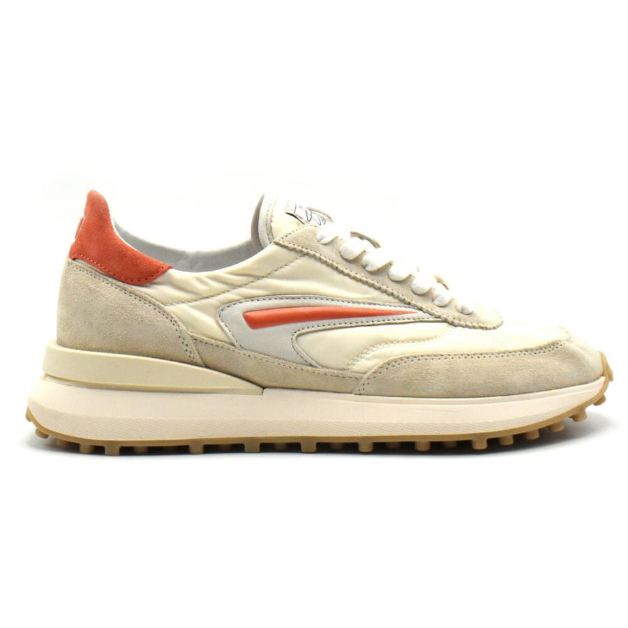 【並行輸入品】デイト D.A.T.E. スニーカー メンズ ローカット スニーカー ナイロン レースアップ シューズ 靴 アイボリー ATHLETAの画像