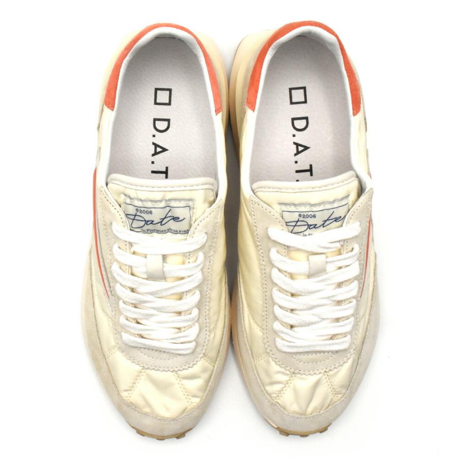 【並行輸入品】デイト D.A.T.E. スニーカー メンズ ローカット スニーカー ナイロン レースアップ シューズ 靴 アイボリー ATHLETAの画像