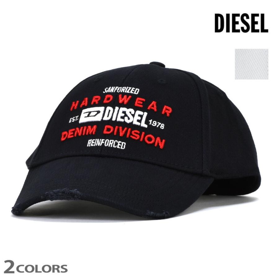 ディーゼル キャップ 帽子 ベースボールキャップ ブラック ホワイト メンズ 黒 白 DIESEL C-DIVISION｜cloudshoe