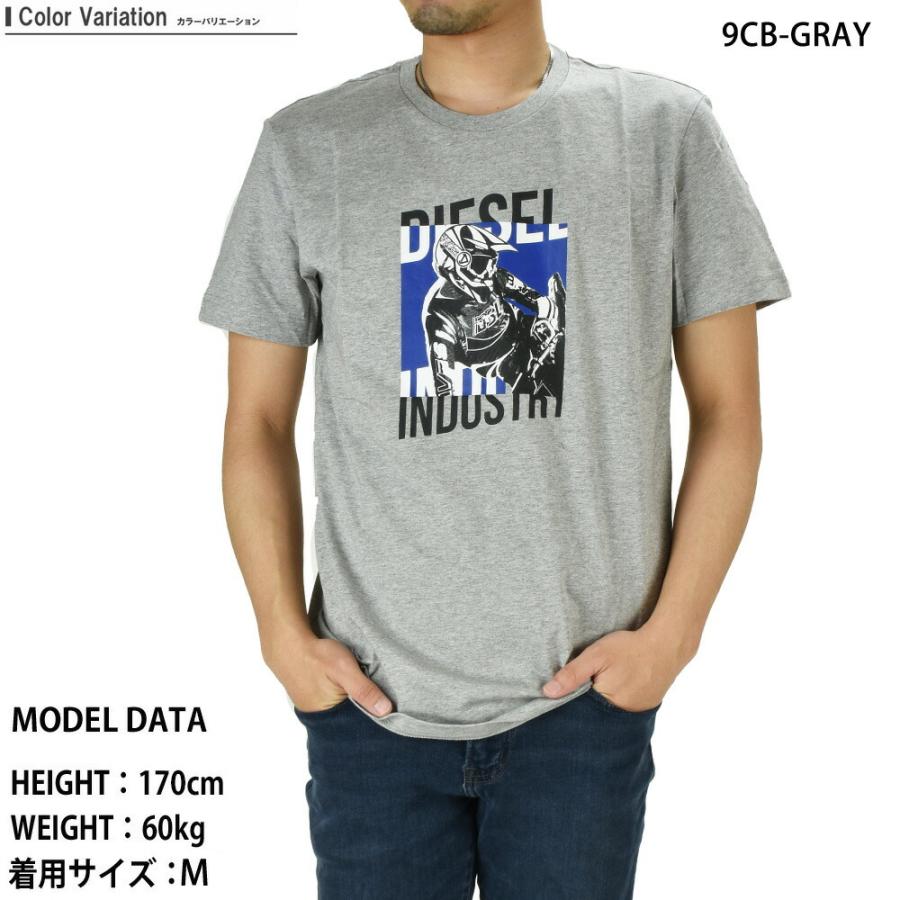 DIESEL ディーゼル プリントTシャツ カットソー 半袖 クルー