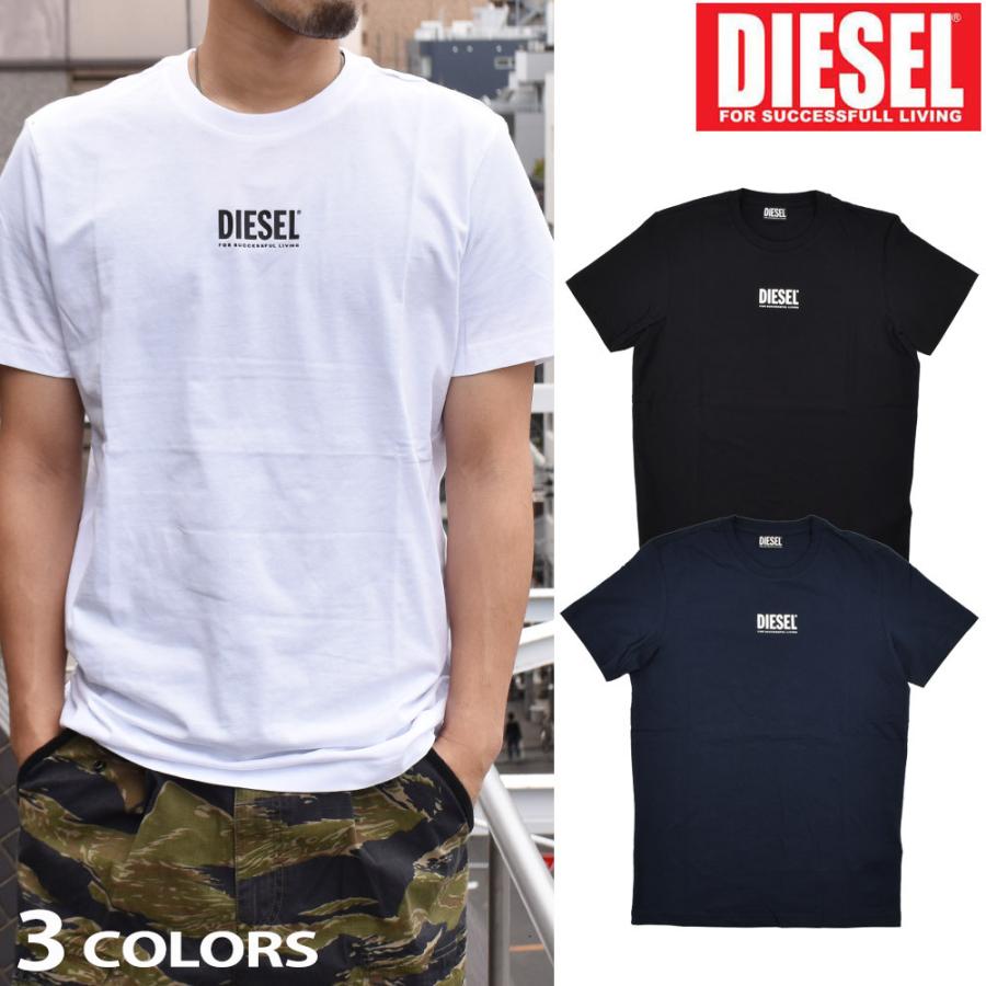 DIESEL ロゴ プレート クルーネック Tシャツ ブラック メンズ 楽天市場】ディーゼル Tシャツ メンズ カットソー 半袖 クルー