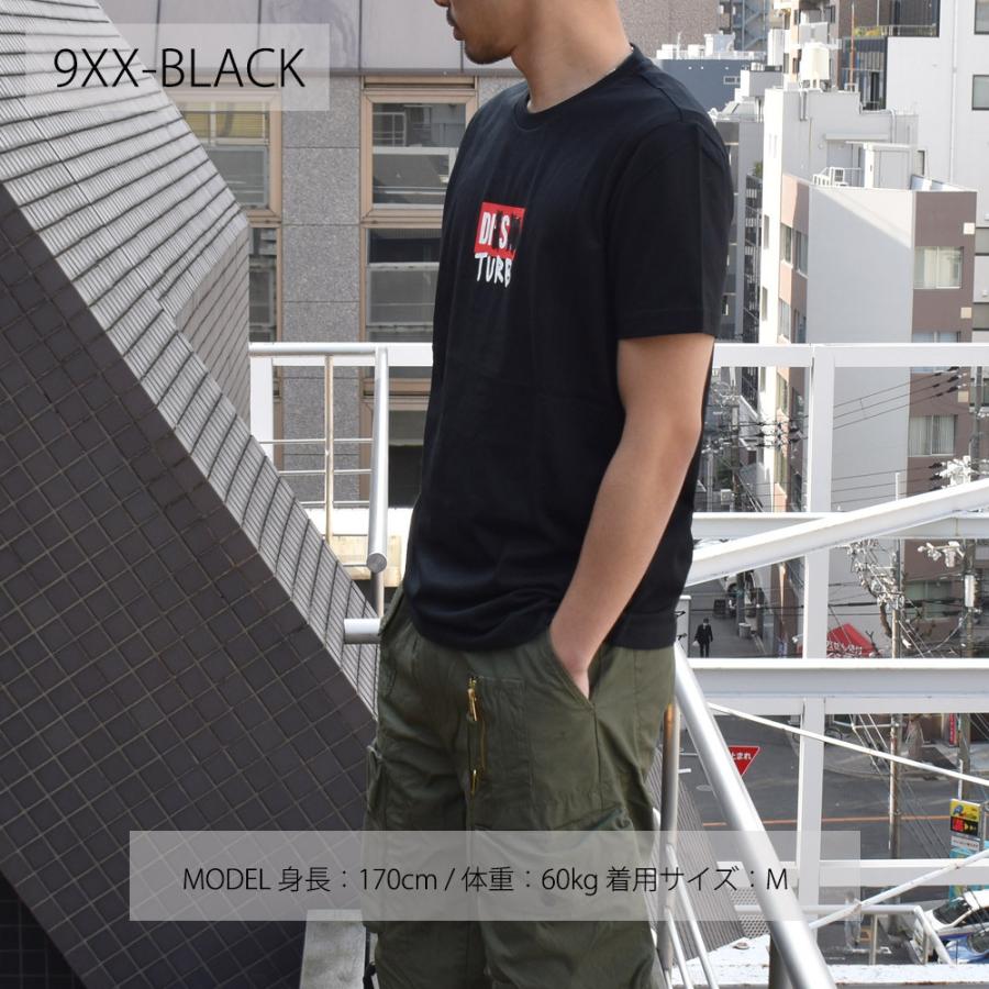 ディーゼル ボックスロゴTシャツ カットソー 半袖 クルーネック ブラック ホワイト グレー T-DIEGOS-B10 メンズ DIESEL｜cloudshoe｜04