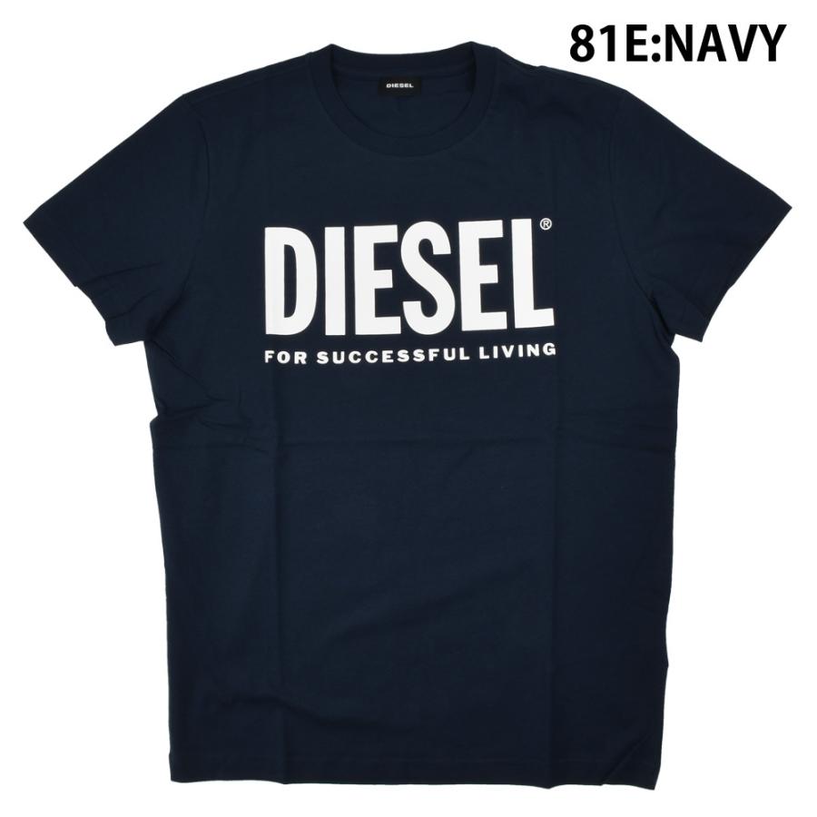 【SALE】ディーゼル Tシャツ カットソー クルーネック 半袖 ブラック ホワイト ネイビー メンズ DIESEL 00SXED/0AAXJ 黒 白 紺色｜cloudshoe｜04