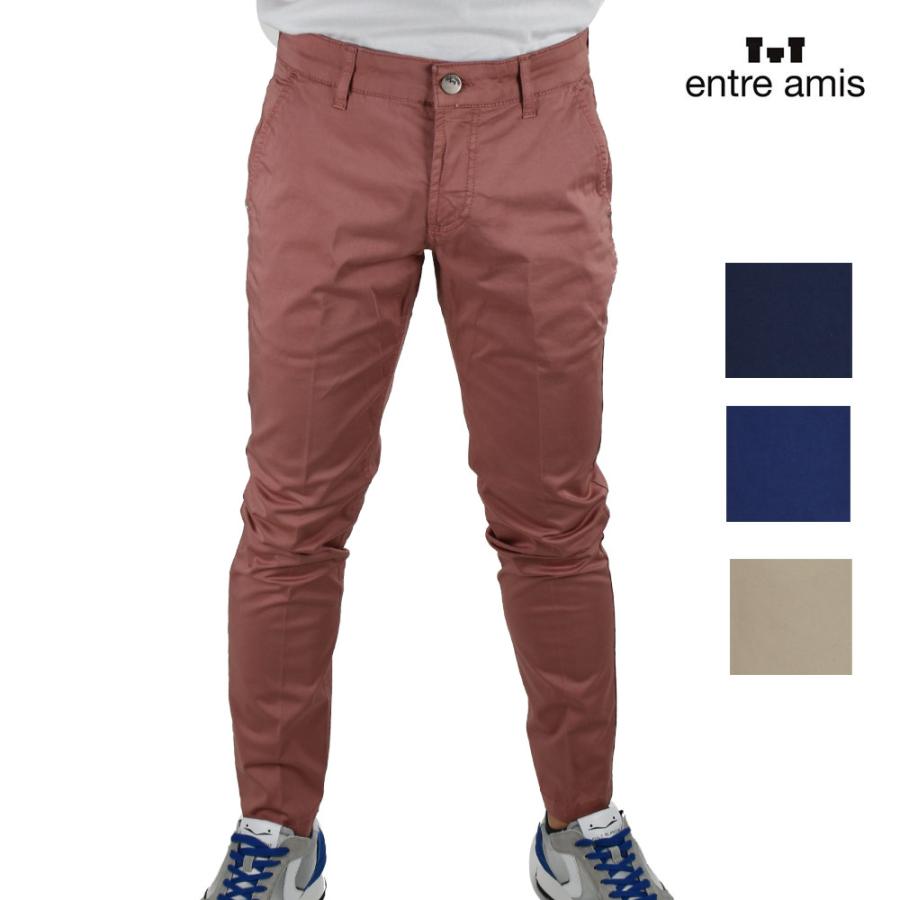 イタリア製　ENTRE AMIS アントレアミ　チノパン ENTRE AMIS entre amis アントレアミ チノ パンツ スリム