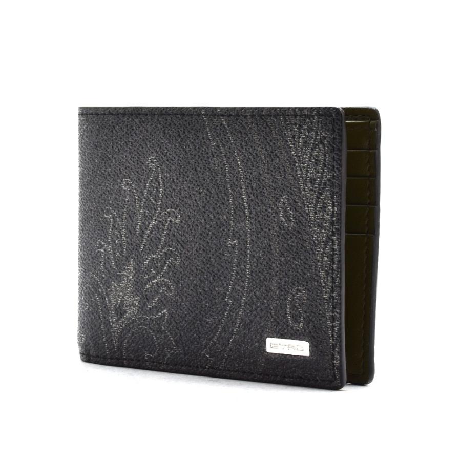 ETRO エトロ 1F557 8238 1 二つ折り財布 ブラック 黒 BLACK