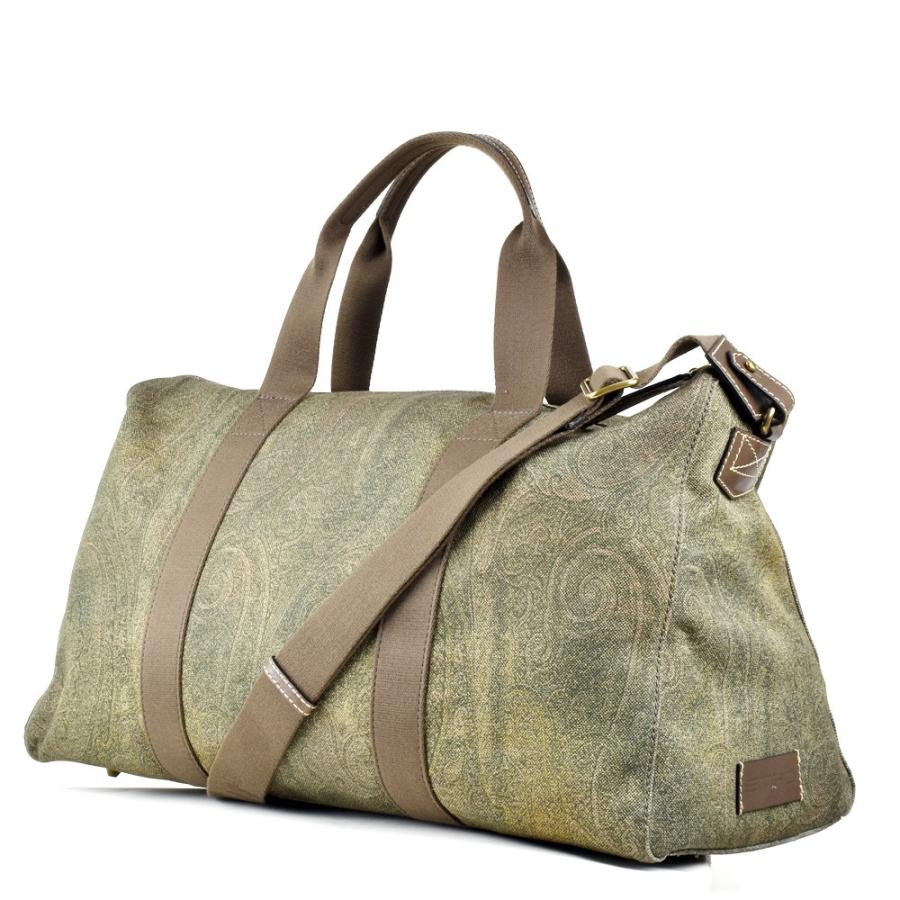 【クリアランスSALE】【並行輸入品】エトロ 1H287 1970 500 ボストンバッグ ショルダーバッグ 2WAY カーキ KHAKI メンズ BAG ETROの画像