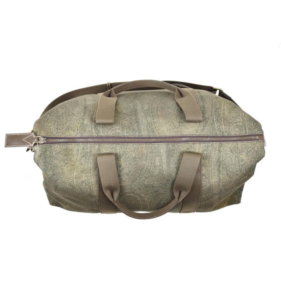 【クリアランスSALE】【並行輸入品】エトロ 1H287 1970 500 ボストンバッグ ショルダーバッグ 2WAY カーキ KHAKI メンズ BAG ETROの画像