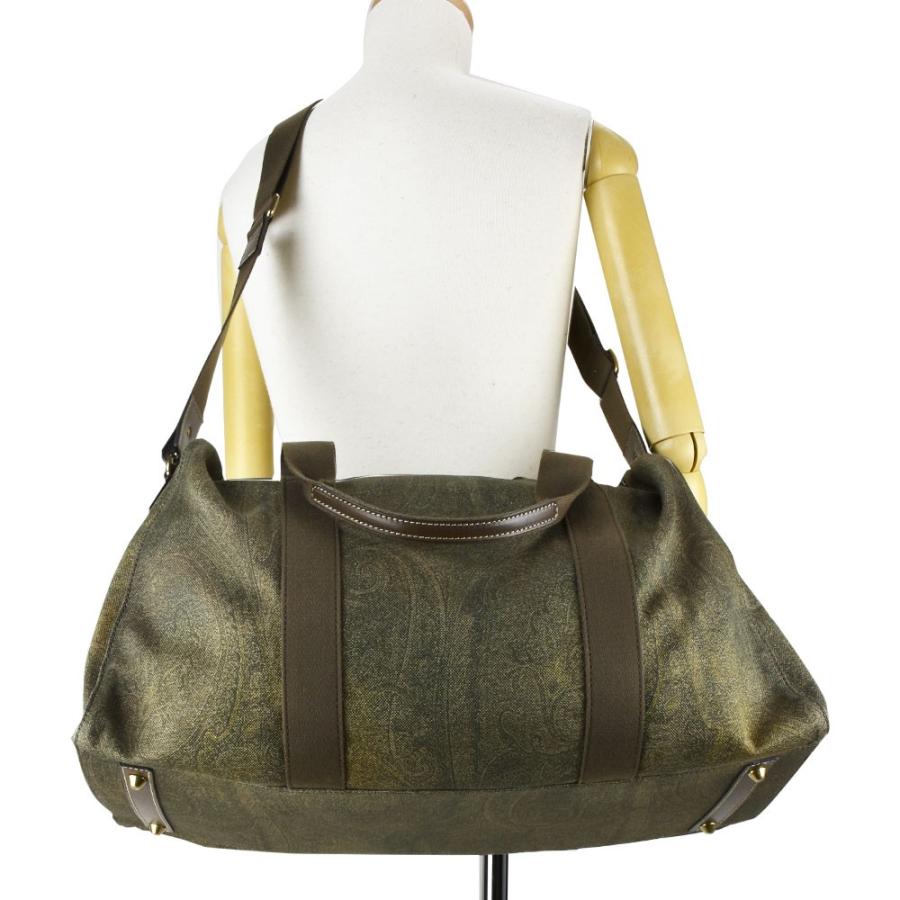 【クリアランスSALE】【並行輸入品】エトロ 1H287 1970 500 ボストンバッグ ショルダーバッグ 2WAY カーキ KHAKI メンズ BAG ETROの画像
