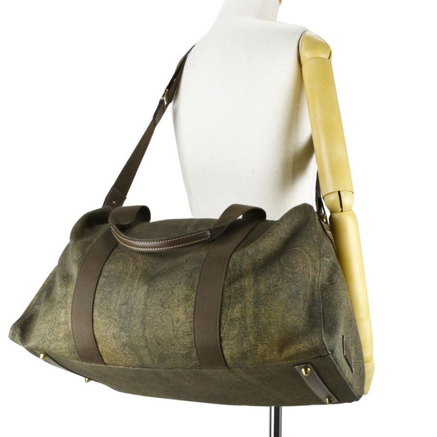 【クリアランスSALE】【並行輸入品】エトロ 1H287 1970 500 ボストンバッグ ショルダーバッグ 2WAY カーキ KHAKI メンズ BAG ETROの画像