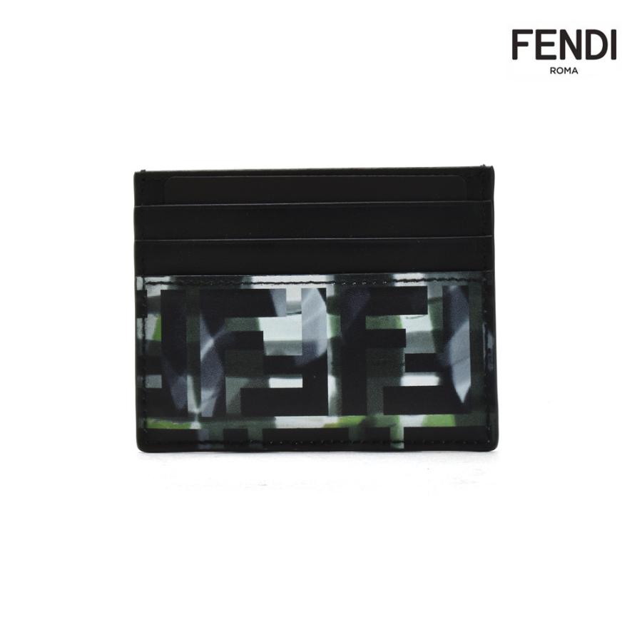 FENDI フェンディ カードパスケース 定期入れ ブラック 黒 FENDI フェンディ カードパスケース 定期入れ ブラック 黒
