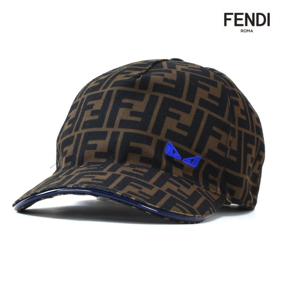 フェンディ ベースボールキャップ ズッカ柄 帽子 ブラウン メンズ FENDI CAP :fe-fxq768aa10-f17gk:クラウド