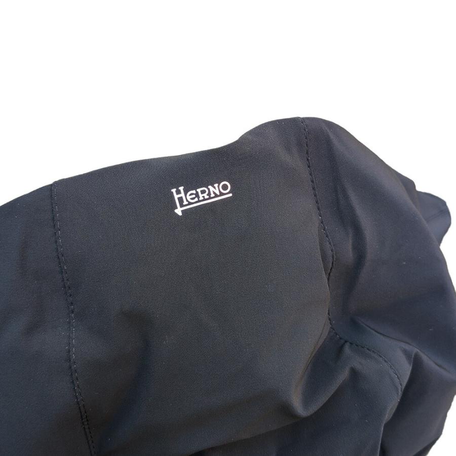 【並行輸入品】ヘルノ HERNO ダウンジャケット メンズ ブルゾン フード付き ナイロンジャケット ブラック 黒 PI001247U 12590SZ 9300の画像