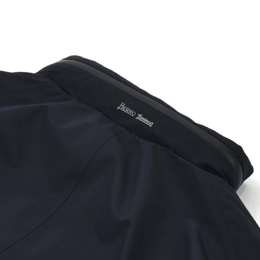 【並行輸入品】ヘルノ HERNO ラミナー  ダウンコート メンズ ゴアテックス フーデッド コート ダウンジャケット ブラック ネイビー HERNO GORETEX LAMINARの画像