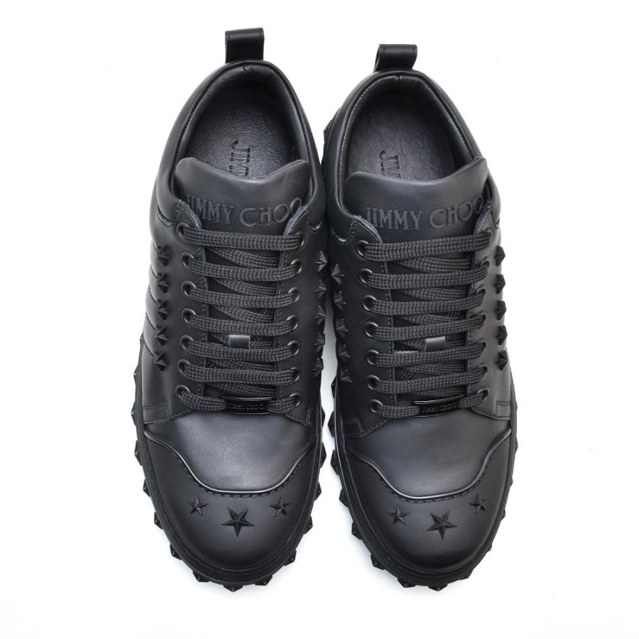 【並行輸入品】ジミーチュウ CHASE スニーカー ローカット スタースタッズ ブラック メンズ JIMMY CHOO 黒 BLACKの画像