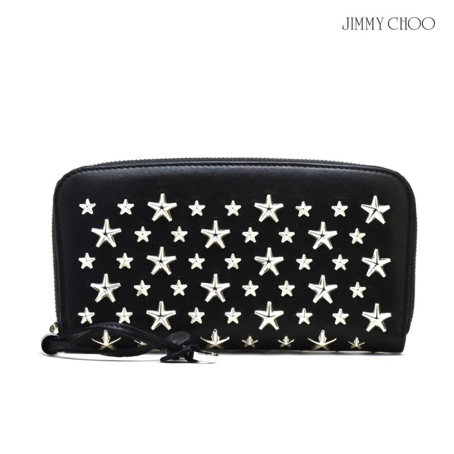 JIMMY CHOO ジミーチュウ 長財布 ラウンドファスナー スター JIMMY CHOO ジミーチュウ 長財布 ラウンドファスナー スター