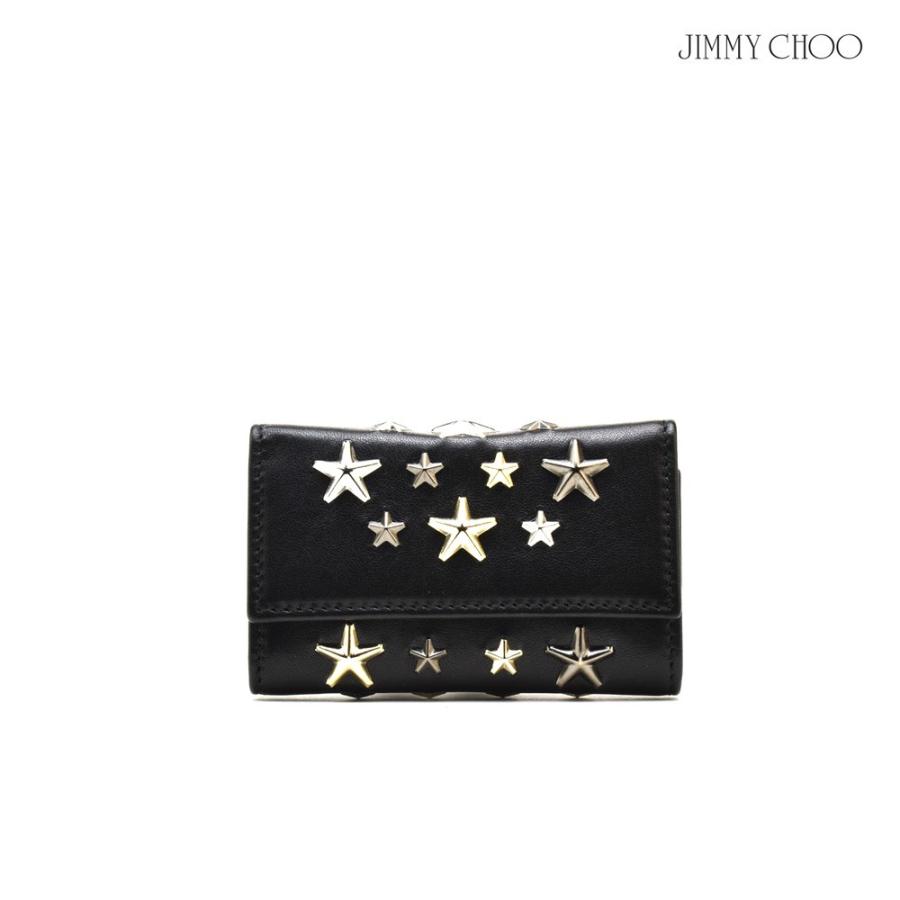 ジミーチュウ 6連キーケース キーリング スタースタッズ ブラック メンズ JIMMY CHOO 黒 :jc-howickltr-bk-me