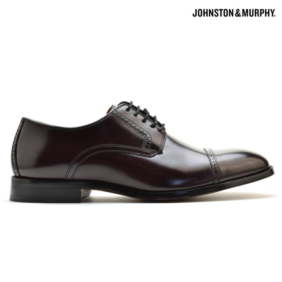 【SALE】ジョンストン＆マーフィー BRADFORD 15-1773 BURGUNDY ドレスシューズ 革靴 ストレートチップ バーガンディ