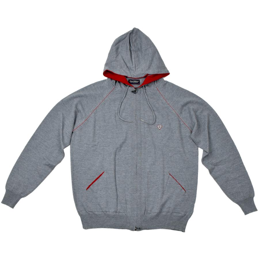 美品 JOHN SHEDLEY ジップアップ コットン　ニット　パーカー JOHN SMEDLEY（ジョンスメドレー） 【並行輸入品】ジョンスメドレー