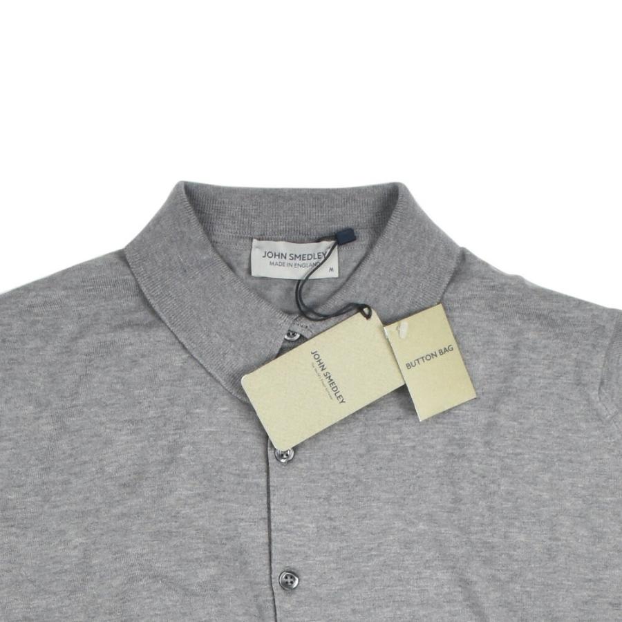 ジョンスメドレー JOHN SMEDLEY ポロシャツ ADRIAN シルバーL JOHN SMEDLEY ジョンスメドレー ポロシャツ トップス 半袖
