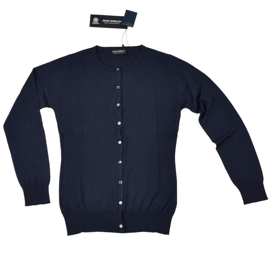 ジョンスメドレー カーディガン 羽織り 9140ISLINGTON ネイビー ダークブルー レディース JOHN SMEDLEY