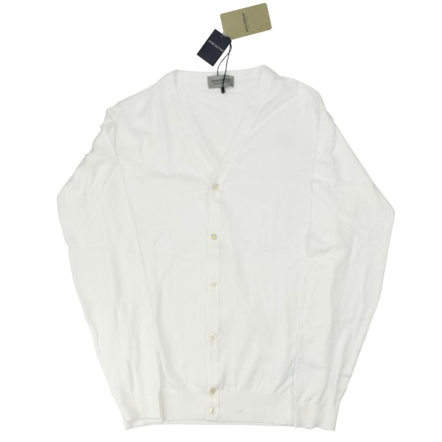 JOHN SMEDLEY ジョンスメドレー 綿100% 白ニット　サイズS JOHN SMEDLEY ジョンスメドレー カーディガン セーター コットン
