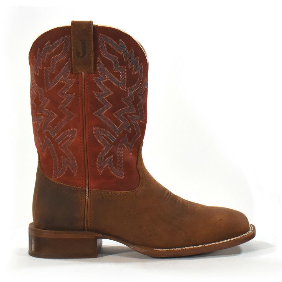 Justin BOOTS ジャスティン　ウエスタンブーツ　24㎝ 並行輸入品】ジャスティン JUSTIN ウエスタンブーツ メンズ ロング