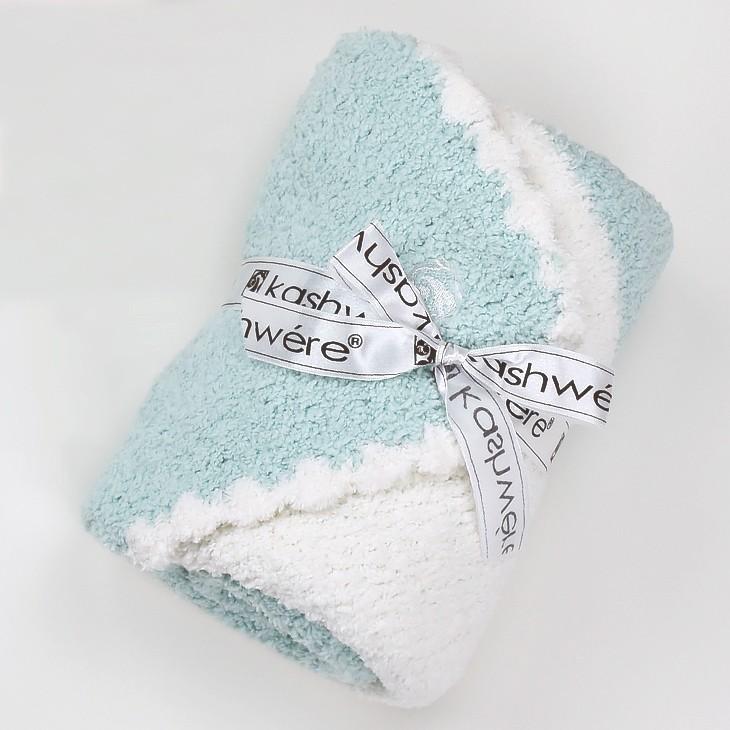 【エレガントで実用的♪】カシウェア Baby Blanket-Rugby Center Stripe w Cap 30x30 男女兼用 ベイビー キャップ ブランケット 出産祝い プレゼント ギフト